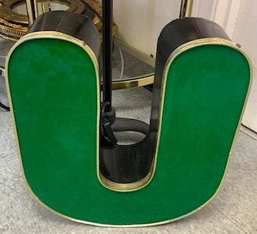 Neon LED "U" Green Letter