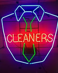 Neon Large “Cleaners” Retail Sign - Plug In