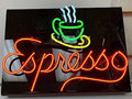 Neon Espresso Coffee Retail Sign - Plug In