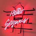 Pink Neon "Hello Gorgeous" Wall Sign