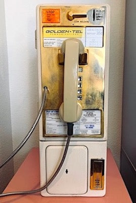 Vintage 1990s Telecom 35cents Payphone