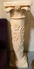 Tall Italian "Floral Vine" Pedestal