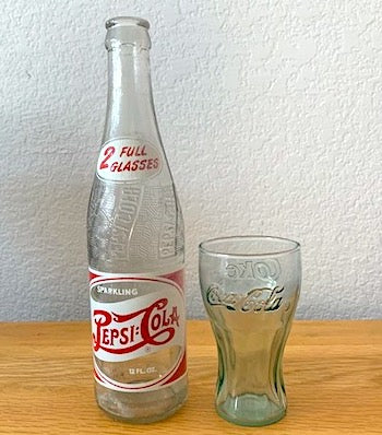 Coca-Cola Metal Bottle Carrier w/ Wood Handle