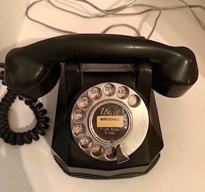 Vintage Art Deco "Whitehall" Rotary Desk Phone