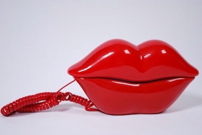 Novelty Red Lips Push Dial Phone