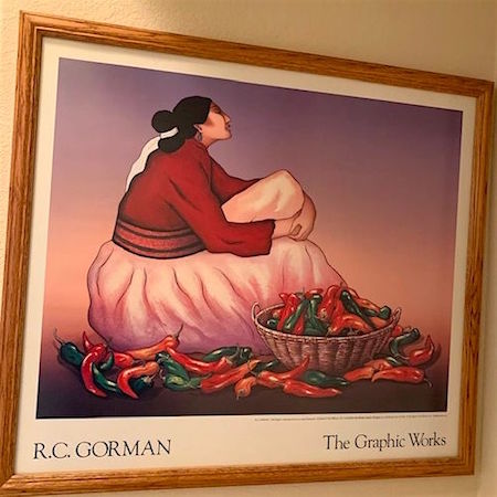 "Chilis Lady" - Reproduction Framed Lithograph