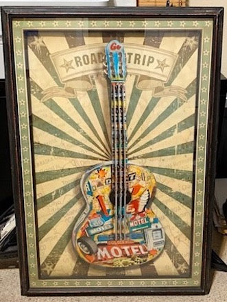 Music and Guitar Framed Poster
