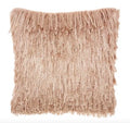 Shag Braided Blush Color Throw Pillow