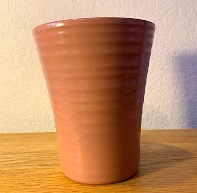 Vintage Planter Germany Butterscotch Glazed Ribbed