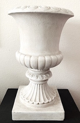 Large Sand Colored Urn [Indoor/Outdoor) Planter