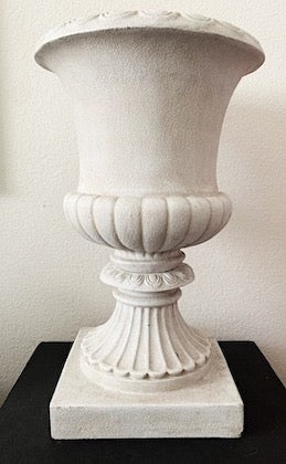 Large Sand Colored Urn [Indoor/Outdoor) Planter