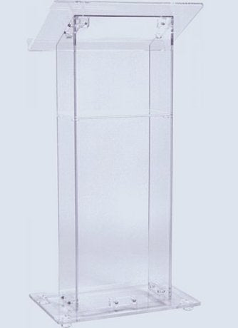 Acrylic Transparent Lectern Podium Open Back