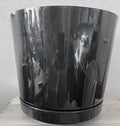 Black Plastic Cylinder Pot/Planter 11.5”