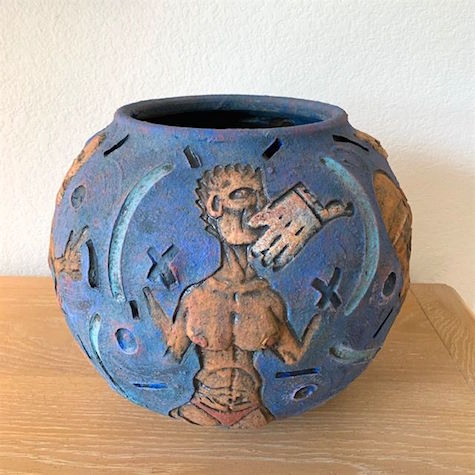 Studio Art Pottery Bowl, Signed