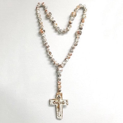 Rustic Handmade Clay Beads Rosary