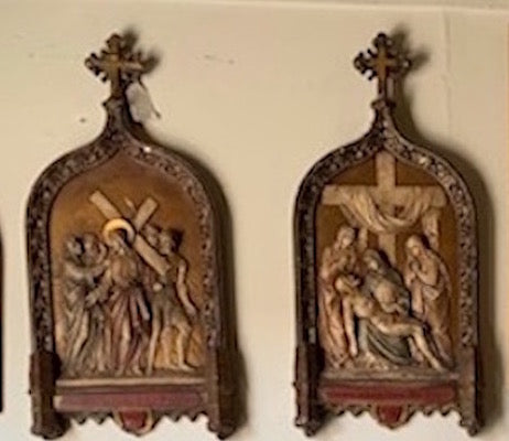Vintage Stations of The Cross - Set of 2