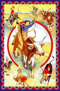 Skyhawk Western "Rodeo Girl" Wall/Accent Rug