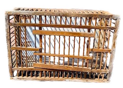 Vintage Primitive Lobster Wooden Trap [no netting]