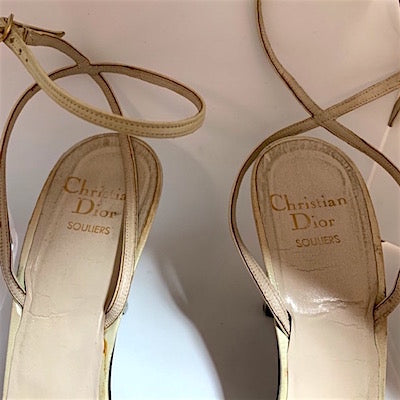 Christian Dior Souliers Vintage Ankle Straps Shoes