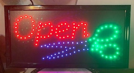 Barber Scissors LED Wall/Hang Sign