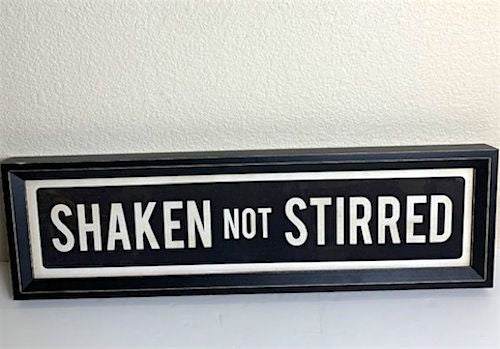 SHAKEN NOT STIRRED Wall Art