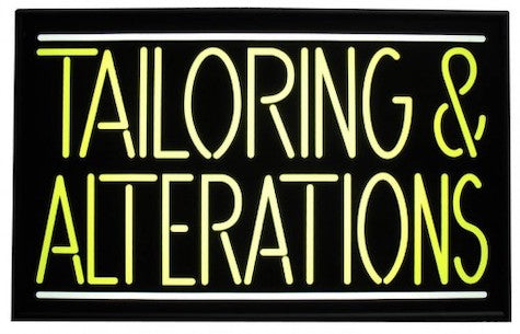 Tailoring & Alterations Services LED Sign