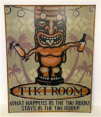 Tiki Metal Sign