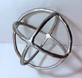 Silver Sphere Orbit Decor