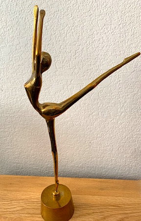 Brass Ballerina Table Sculpture