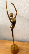 Brass Ballerina Table Sculpture