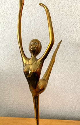 Brass Ballerina Table Sculpture