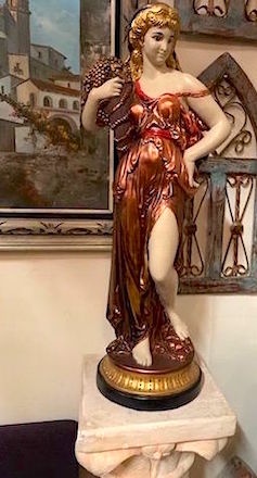 Grecian/Roman Satue - Lady Wine