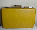 Vintage Mustard American Tourister Hard Shell Rolling Suitcase