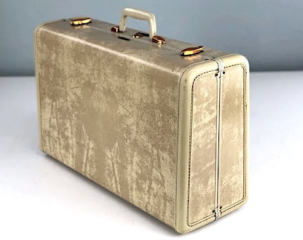 Vintage Samsonite Marbleized Overnighter Suitcase