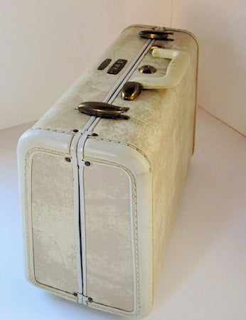 Vintage Samsonite Marbleized Overnighter Suitcase