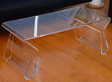 Contemporary Acrylic Magazine Racks Coffee Table