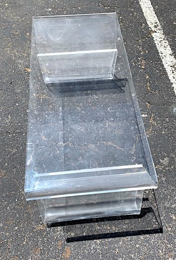 Contemporary Acrylic Magazine Racks Coffee Table