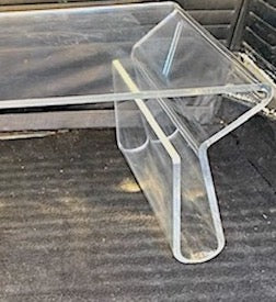 Contemporary Acrylic Magazine Racks Coffee Table