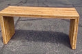 Split Bamboo Rattan Console Entry Table