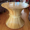 1980s Bent Bamboo "Sheaf of Wheat" McGuire Table