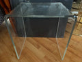 Mid Century Transparent Lucite Waterfall Side Table