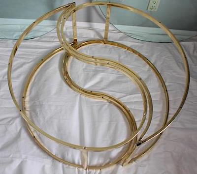 Milo Baughman Hollywood Regency Yin & Yang Coffee Table