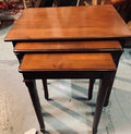 Vintage Set of Three Nesting Wooden Tables