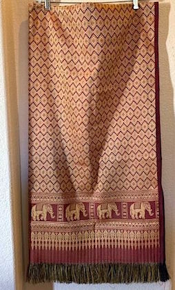 Vintage Folklore Jacquard Fringed Long Tapestry/Table Cloth