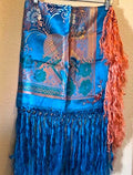 Vintage Folklore Jacquard Fringed Square Table Cloth