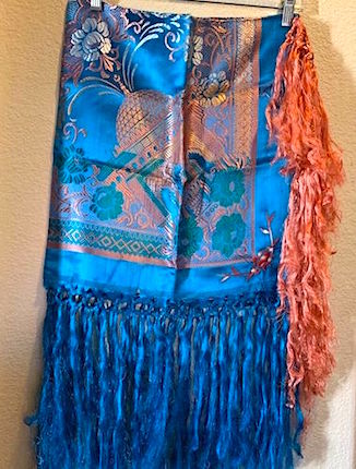 Vintage Folklore Jacquard Fringed Square Table Cloth