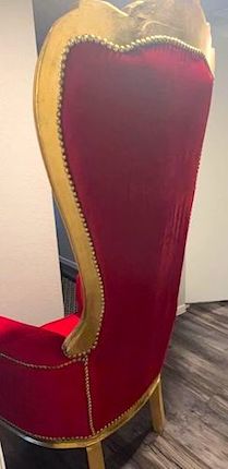 "Red and Gold" Baroque Throne Chair