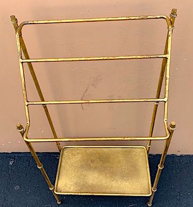 Vintage Hollywood Regency Free Standing Towel Stand