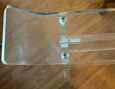 Mid-Century Modern Lucite Floor Towel Rack