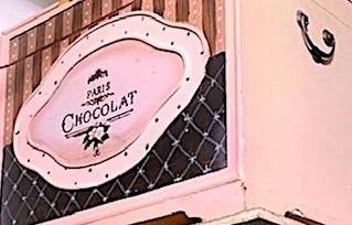 Vintage "Paris Chocolat" Trunks [Medium & Large]